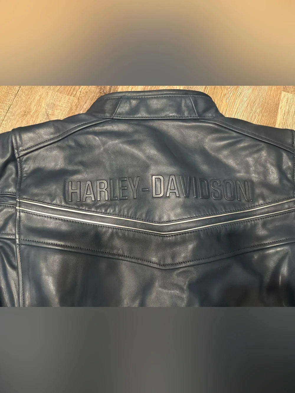 Harley Davidson Capitol Triple Vent System 2.0 Leather Jacket Blue Men's Sz 2XL